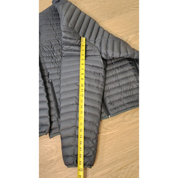 Eddie Bauer Coat Mens XL Gray Microlight Traveler Zip Front Down Jacket EB650 - Picture 3 of 13